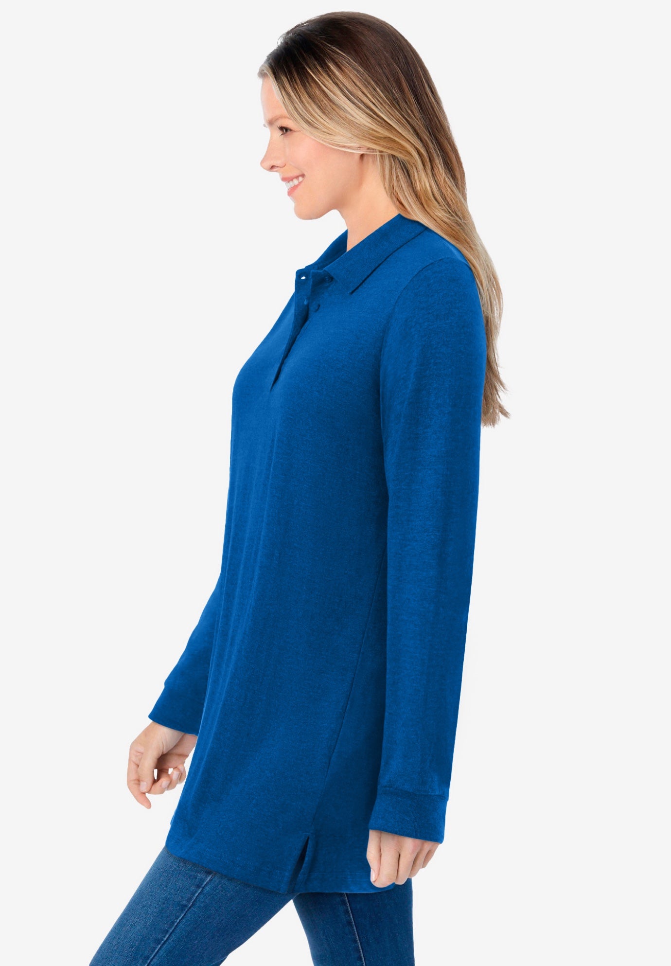 Long-Sleeve Polo Shirt image number 2