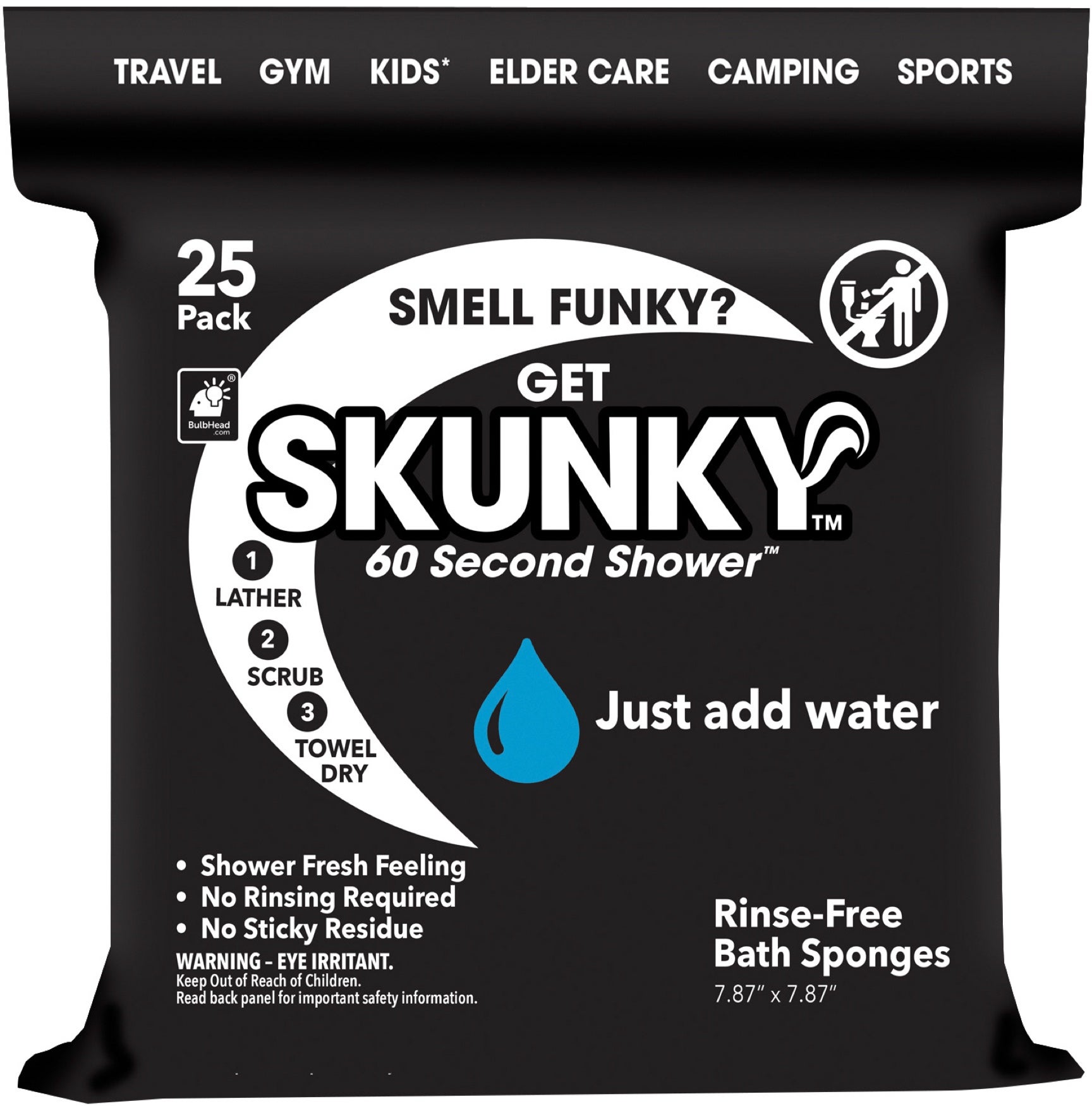 Skunky&reg; Rinse Free Bathing Wipes, Set of 2 image number 0