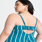 Stripe Linen Midi Dress image number null