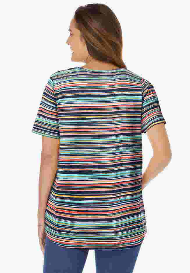 Notch-Neck Pocket Tee image number 1
