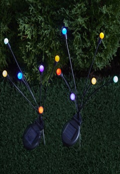 Multi Color Solar Swaying Stake Light, Set of 2