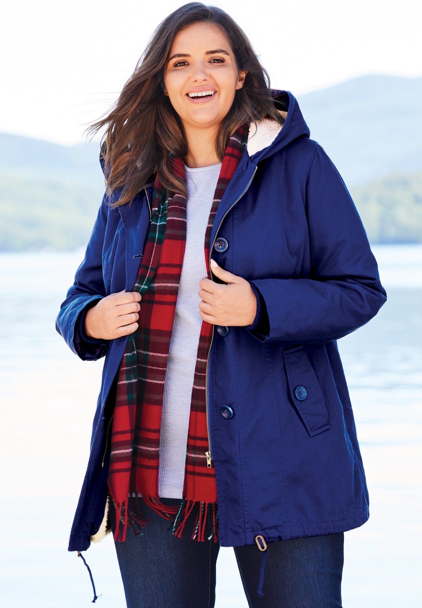 Sherpa-Lined Hooded Parka image number 3