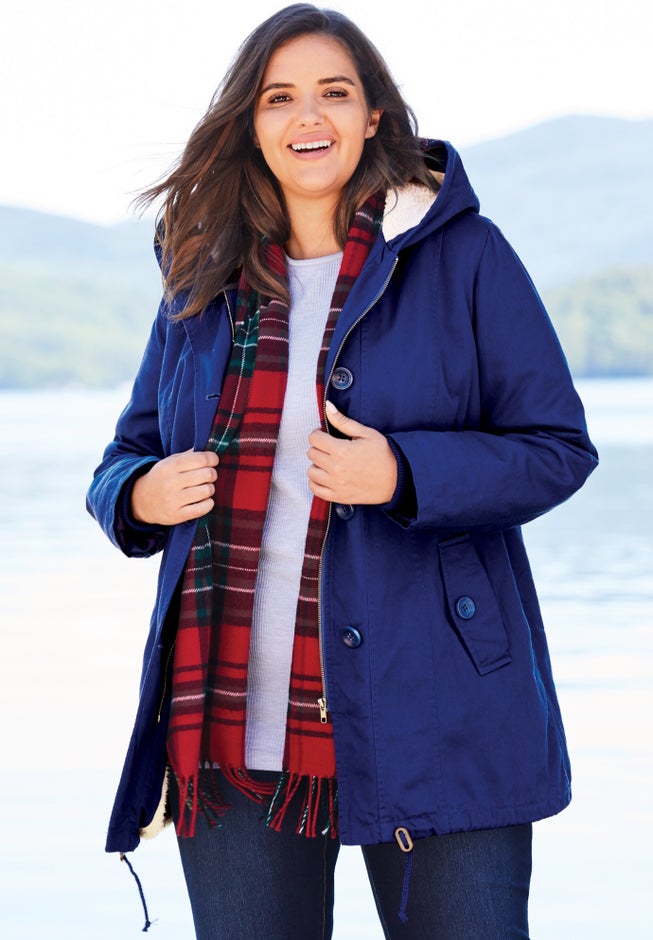 Sherpa-Lined Hooded Parka image number 3