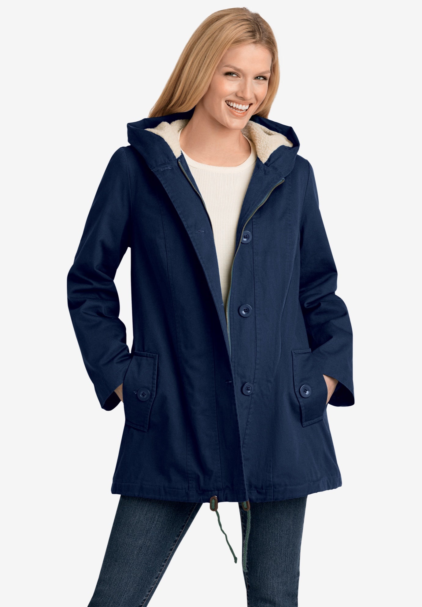 Sherpa-Lined Hooded Parka image number 0