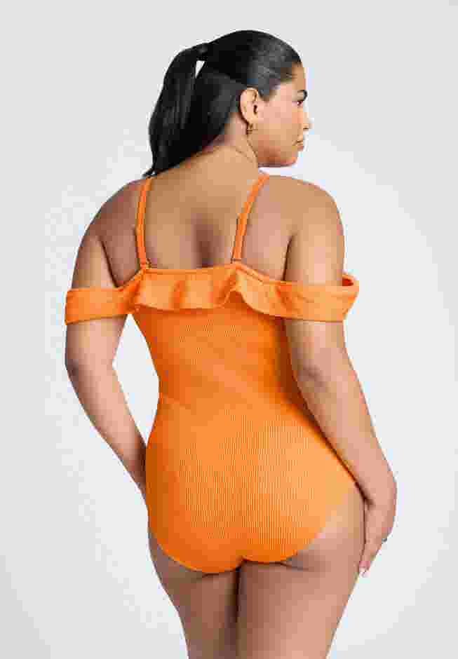 Off The Shoulder One Piece Swimsuit image number 2