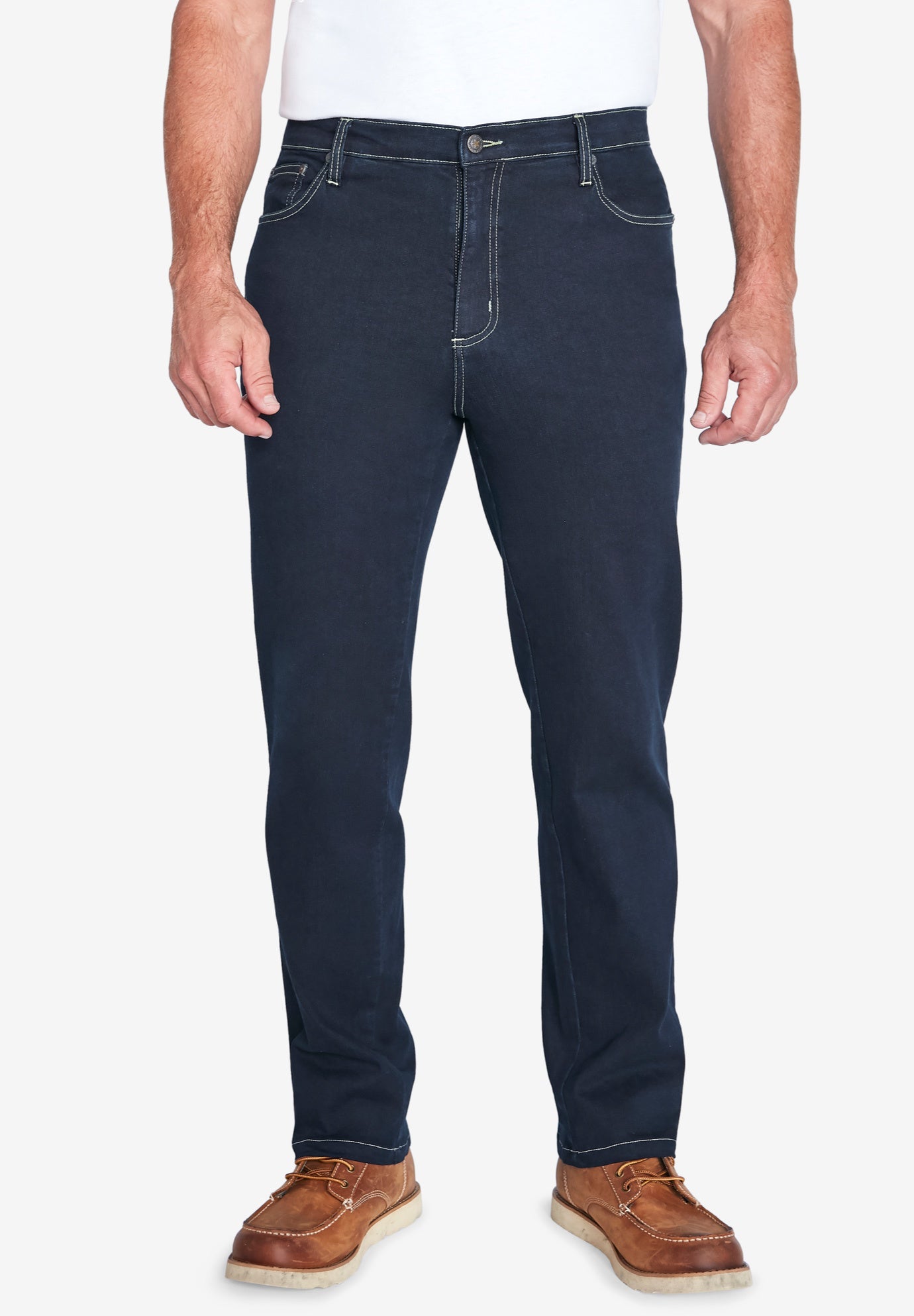 Straight-Fit Stretch 5-Pocket Jeans image number 0