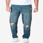 Straight-Fit Stretch 5-Pocket Jeans image number null