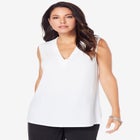 Ultrasmooth&reg; Fabric V Neck Tank image number null
