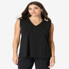 Ultrasmooth&reg; Fabric V Neck Tank image number null