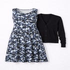 Stretch Jersey Knit Sleeveless Scoop Neck Fit and Flare Dress image number 2