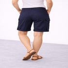 Stretch Mid-rise Cargo Convertible Bermumda Shorts image number null