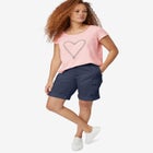 Stretch Mid-rise Cargo Convertible Bermumda Shorts image number null