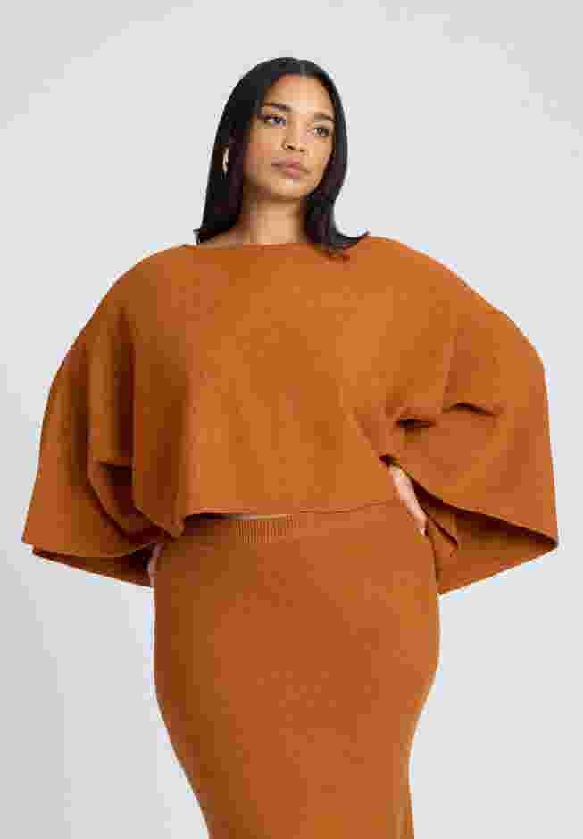 Draped Cropped Sweater image number 0