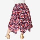 Plus Size Handkerchief Hem Skirt image number null