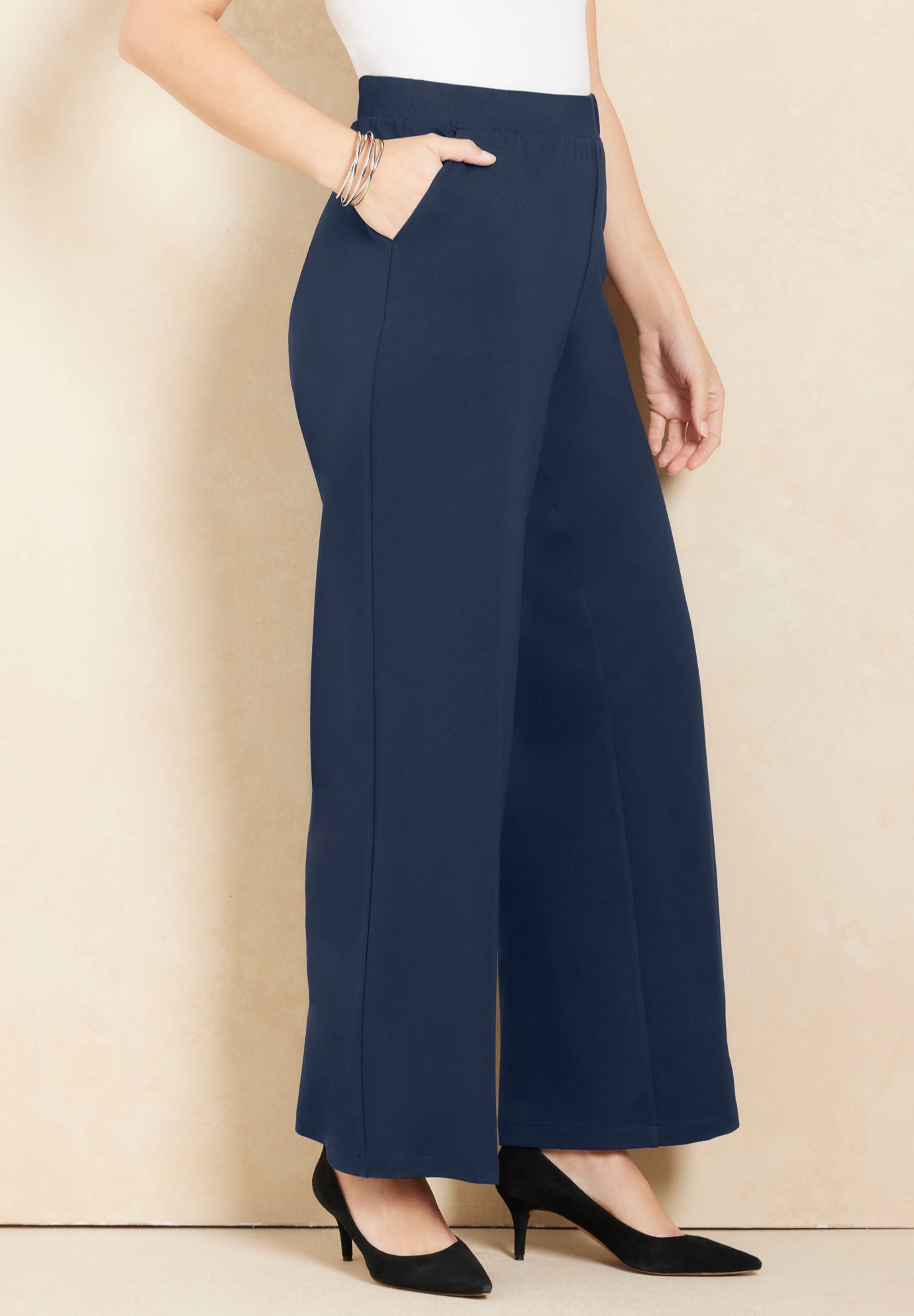 Liz&Me&reg; Wide Ponte Pant image number 0