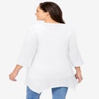 Handkerchief Hem Henley Tunic image number null