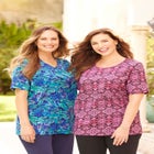 Suprema® Ultra-Soft Scoopneck Tee image number null