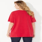 Suprema® Ultra-Soft Scoopneck Tee image number null