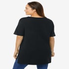 Perfect Short-Sleeve Boatneck Tunic image number null