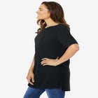 Perfect Short-Sleeve Boatneck Tunic image number null