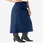 Plus Size Invisible Stretch&reg; All Day Cargo Skirt image number null