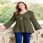 Shaker Stitch Pullover image number 0