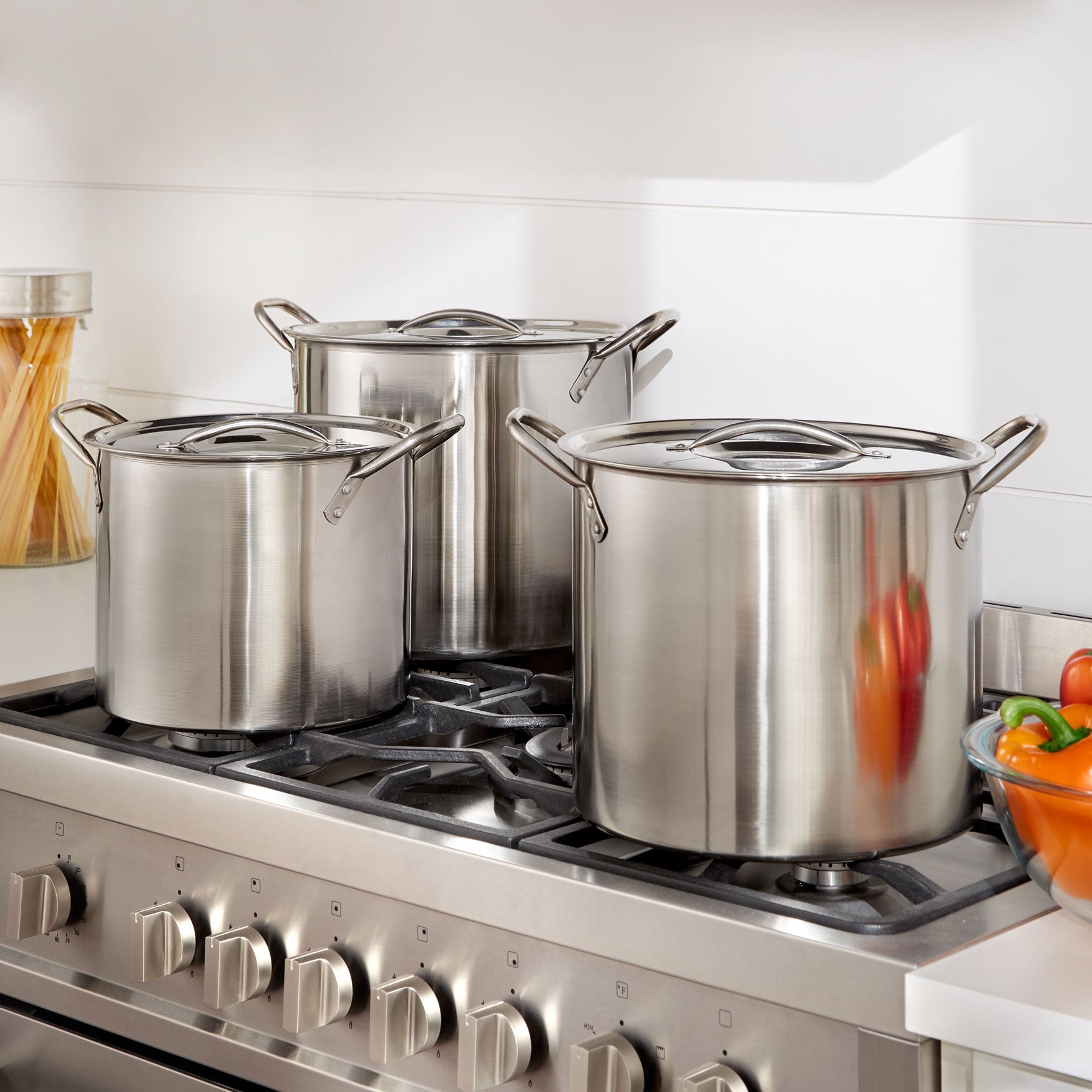 6-Pc. Stainless Steel Stockpot Set image number 0