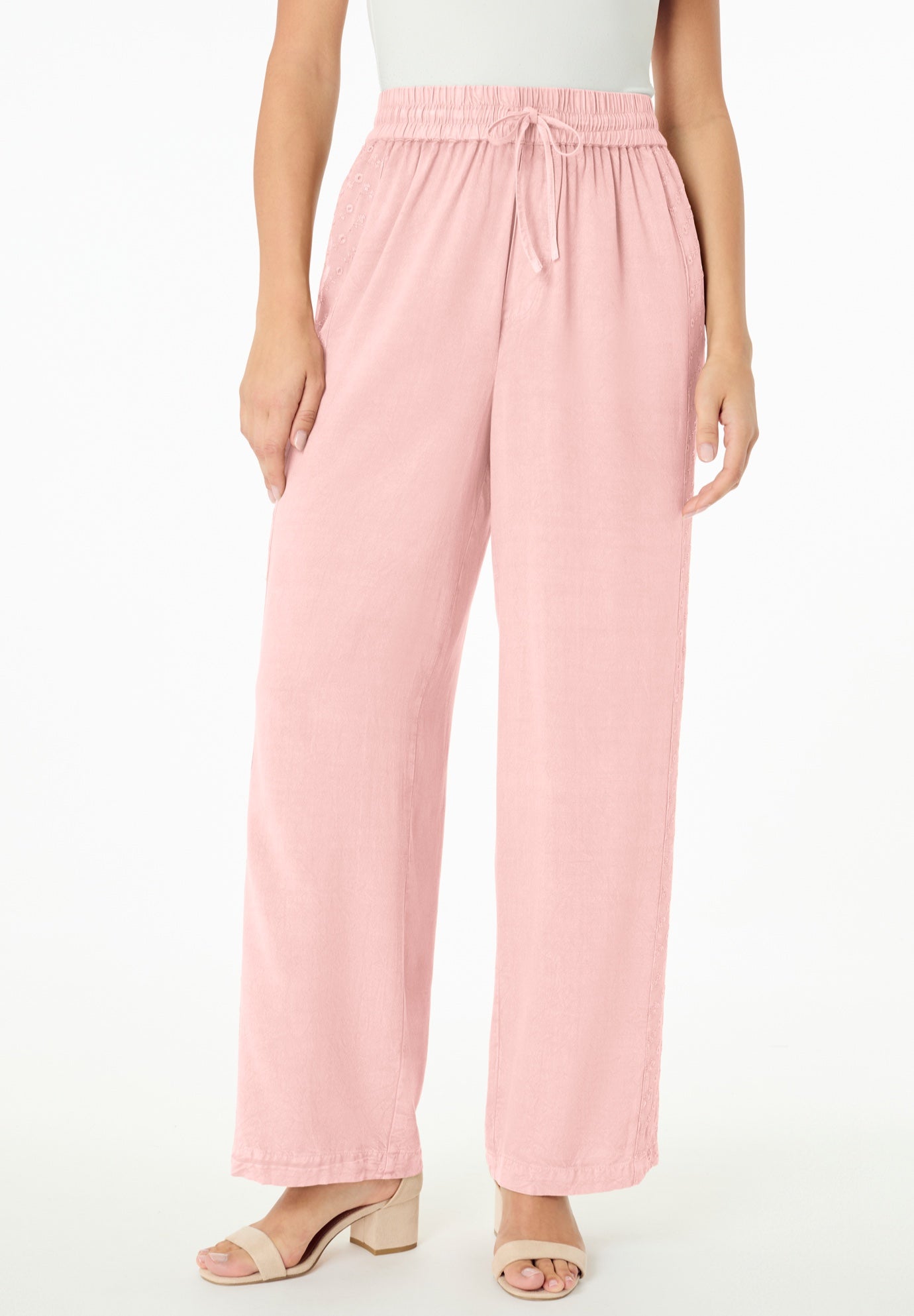 Plus Size Acid Wash Pants image number 0