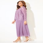Long Lace Jacket Dress Two-Piece Set image number 2