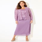 Long Lace Jacket Dress Two-Piece Set image number 0