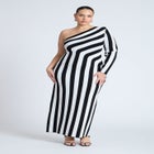 Striped Maxi Dress image number null