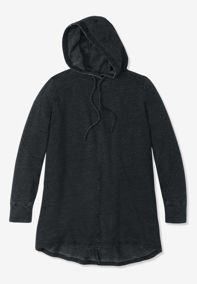 Pleat-Back Swing Hoodie Sweatshirt image number 7