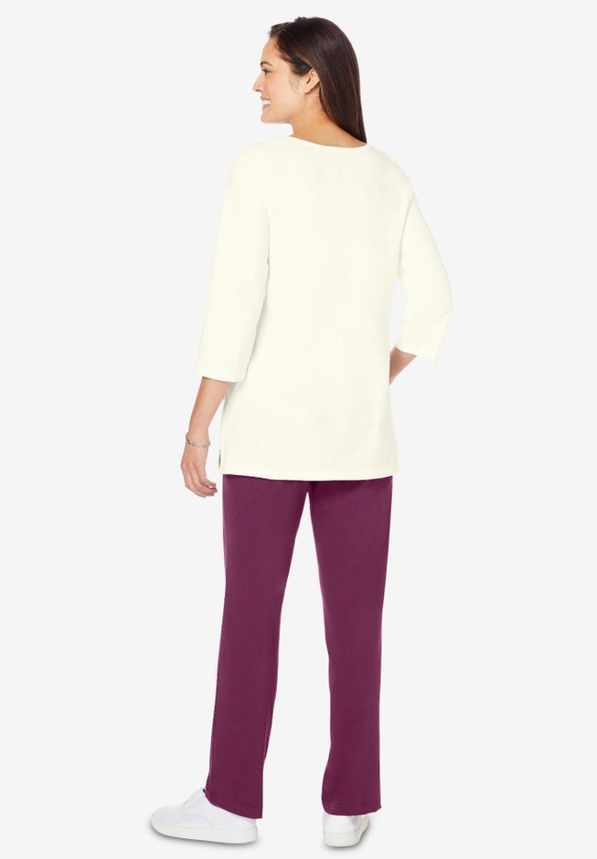 Floral Tee and Pant Set image number 1