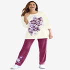 Floral Tee and Pant Set image number null