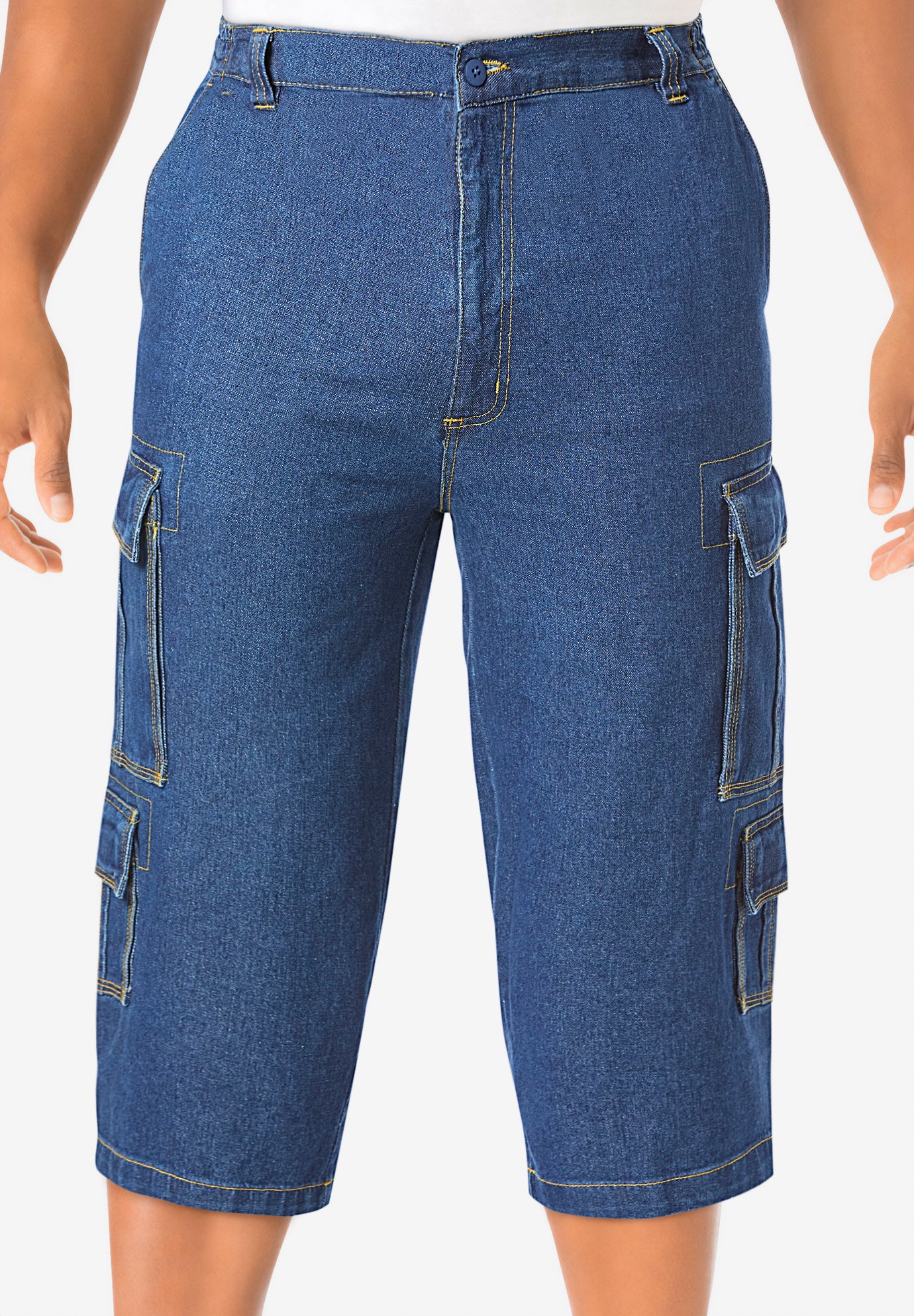 17" Side Elastic Cargo Shorts image number 3