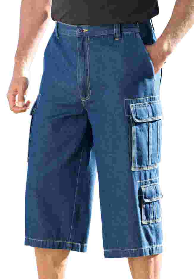 17" Side Elastic Cargo Shorts image number 0
