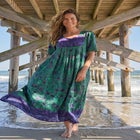 Bib-Front Short Sleeve Maxi Lounger image number 12