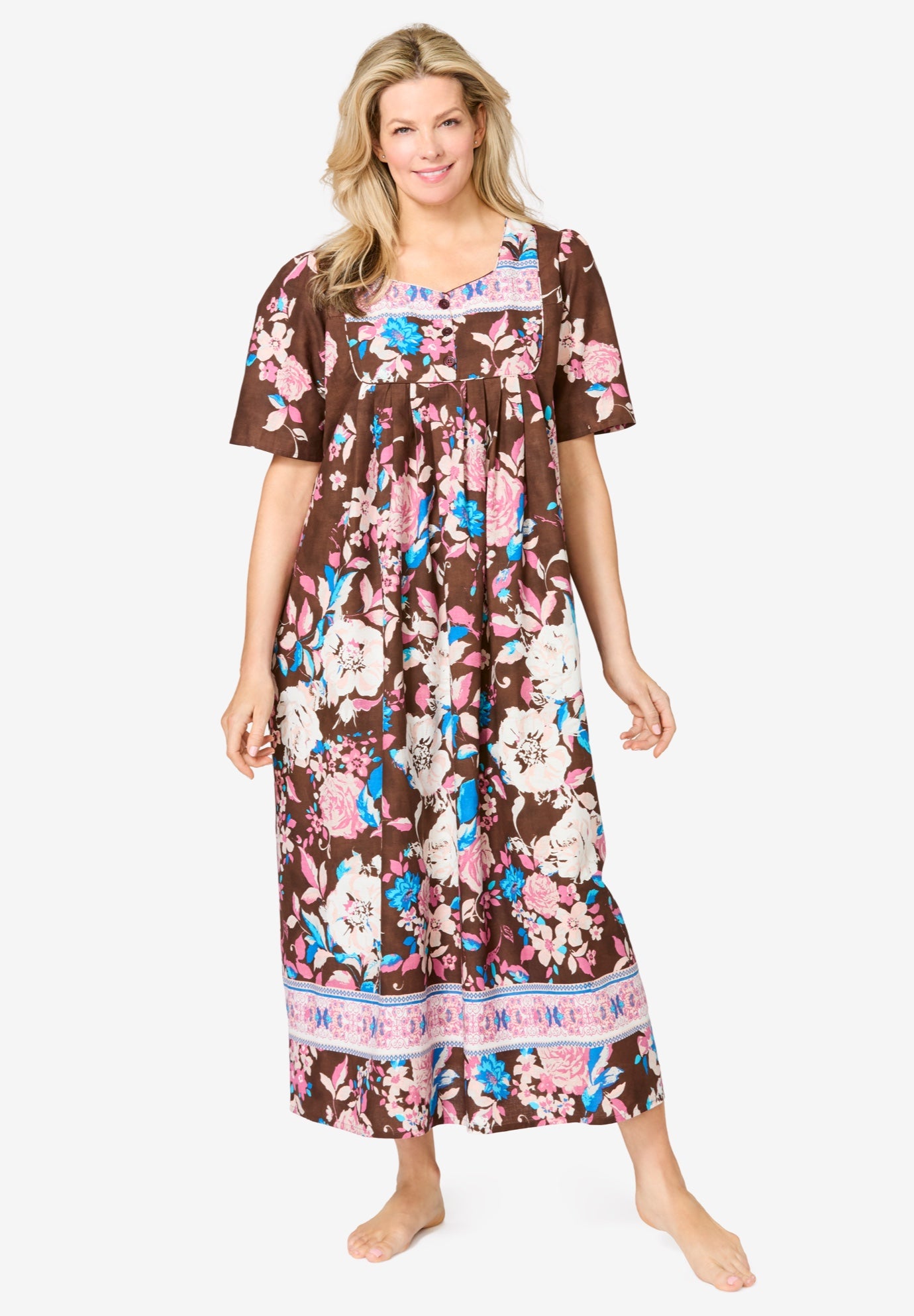 Bib-Front Short Sleeve Maxi Lounger image number 0