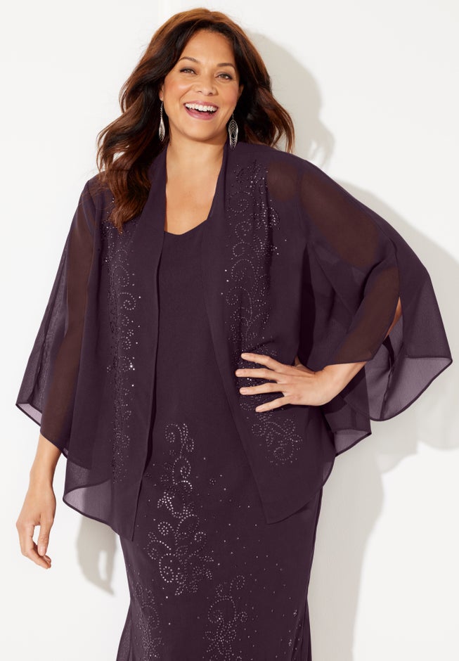 Masquerade Beaded Dress Set image number 6