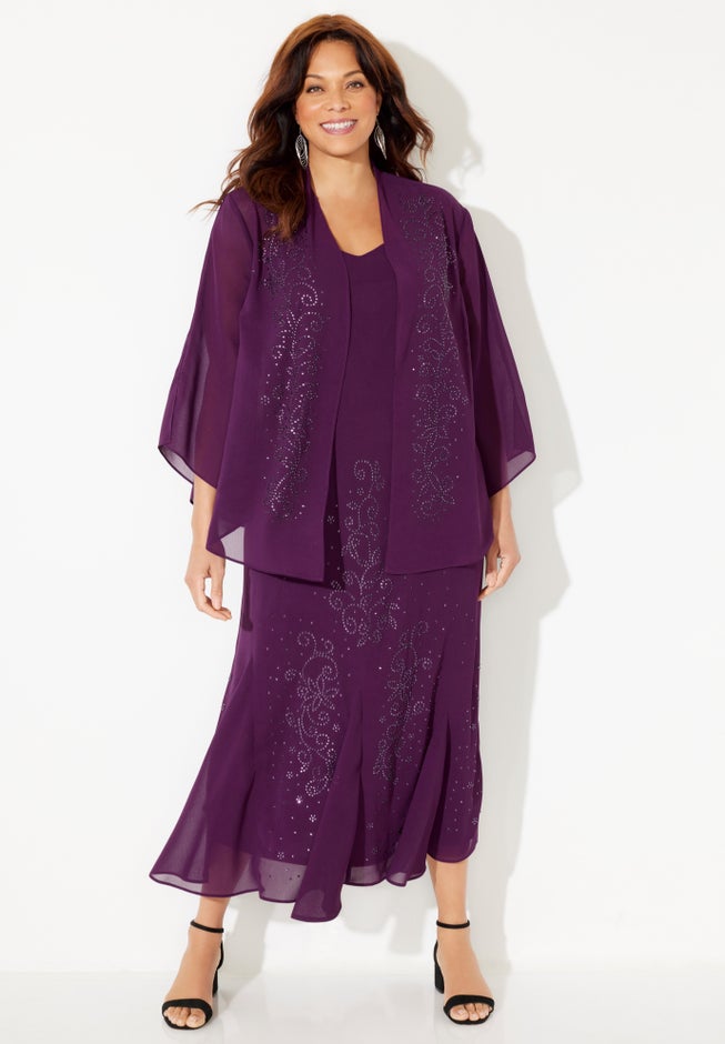 Masquerade Beaded Dress Set image number 2