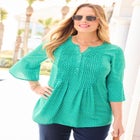 Georgette Pintuck Blouse image number null