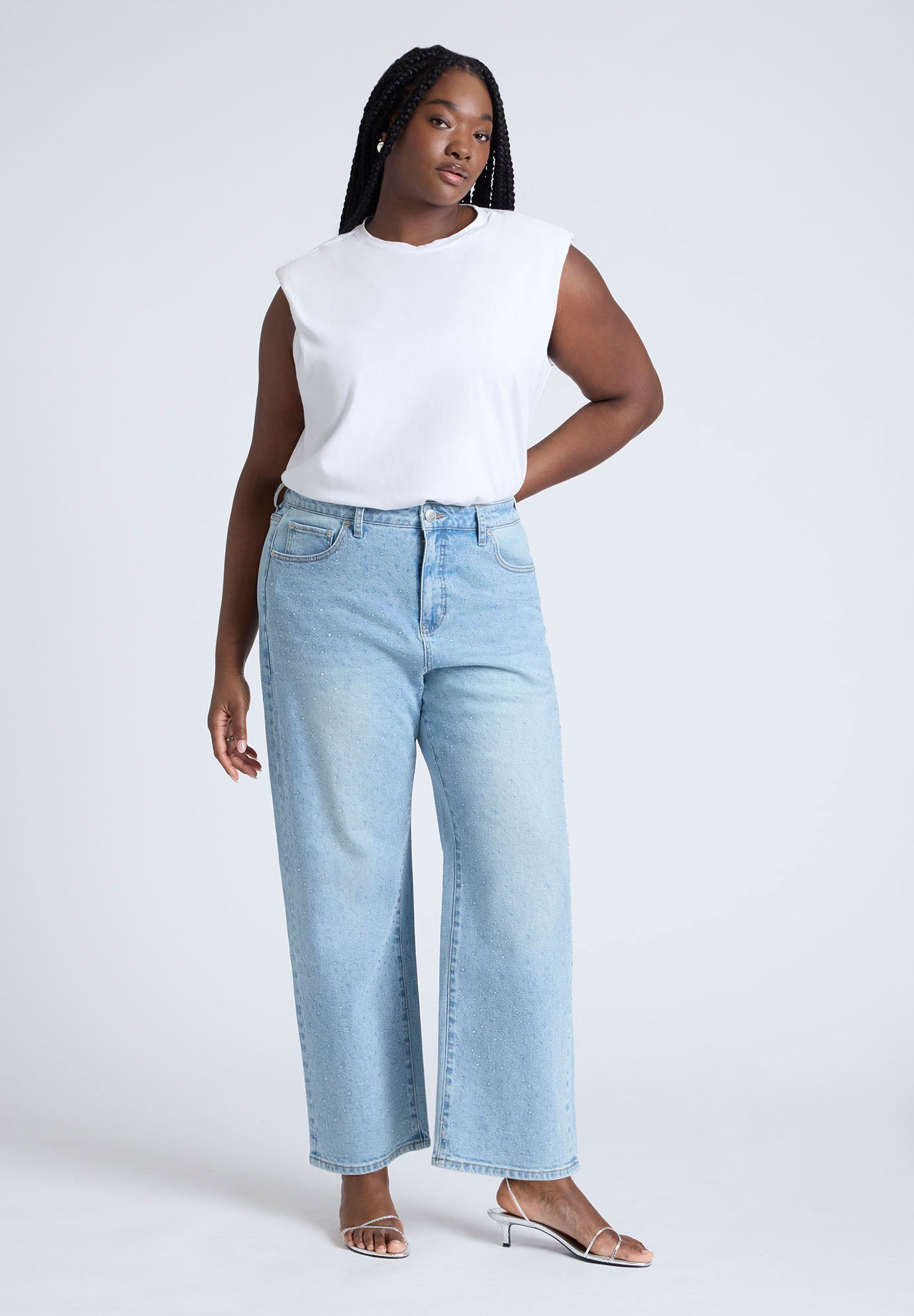  The Sparkle Naomi Straight Leg Jean  image number 0