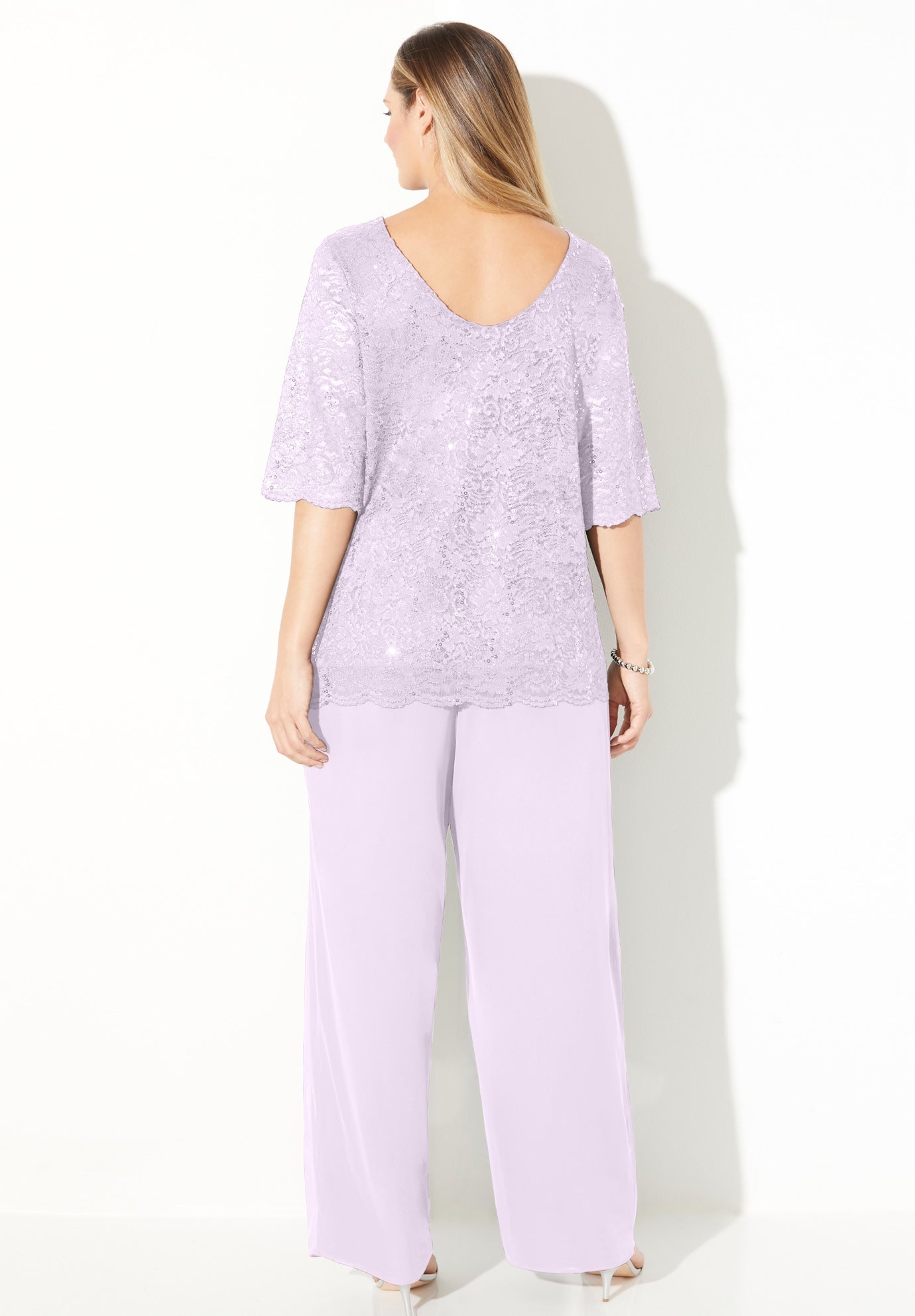 Sparkle & Lace 2-Piece Pant Suit image number 1