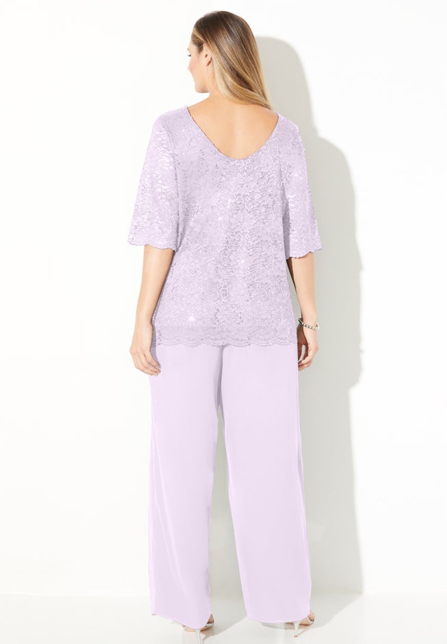 Sparkle & Lace 2-Piece Pant Suit image number 1