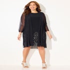 Beaded Trim Jacket Dress Set image number null