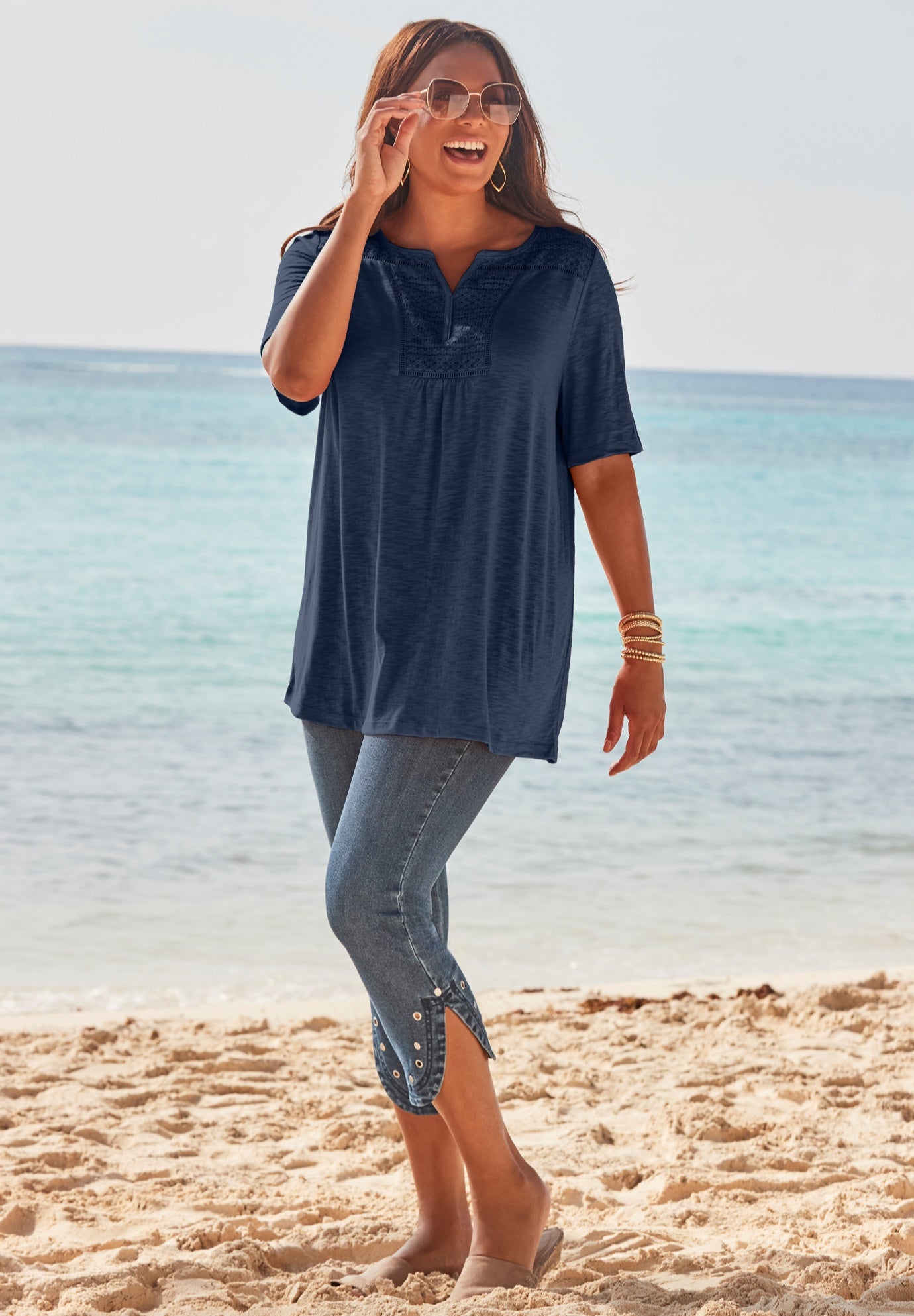 Touch of Lace Tee image number 0