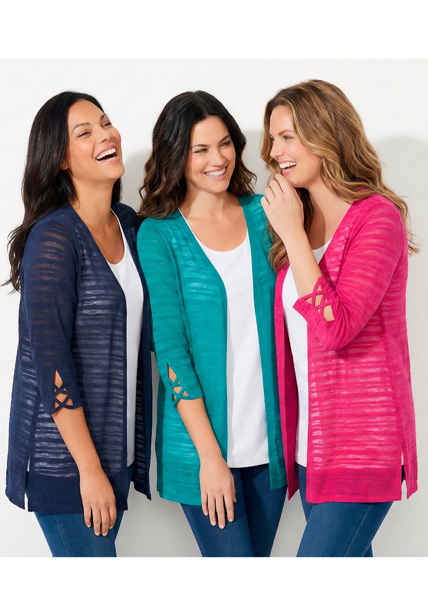 Shadowstripe Burnout Cardigan image number 4