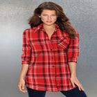 Plaid Flannel Tunic image number null