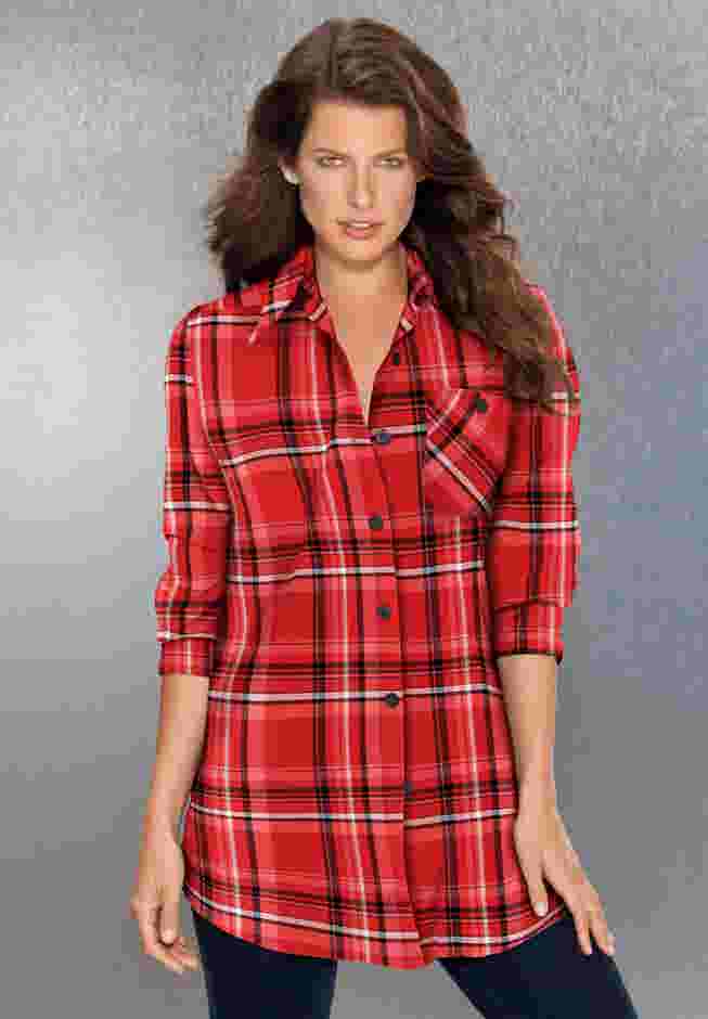 Plaid Flannel Tunic image number 5