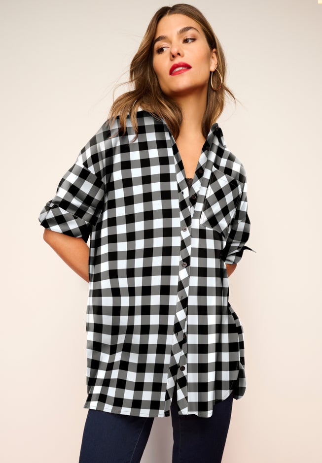 Plaid Flannel Tunic image number 3